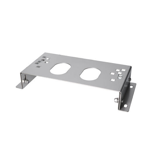 Univerzální podstavec pro pohon samonosného systému, určený na betónový základ, výškově nastavitelný 65-85mm, nerezový